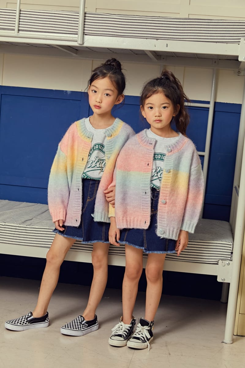 ELLYMOLLY - Korean Children Fashion - #Kfashion4kids - Rainbow Cardigan - 5