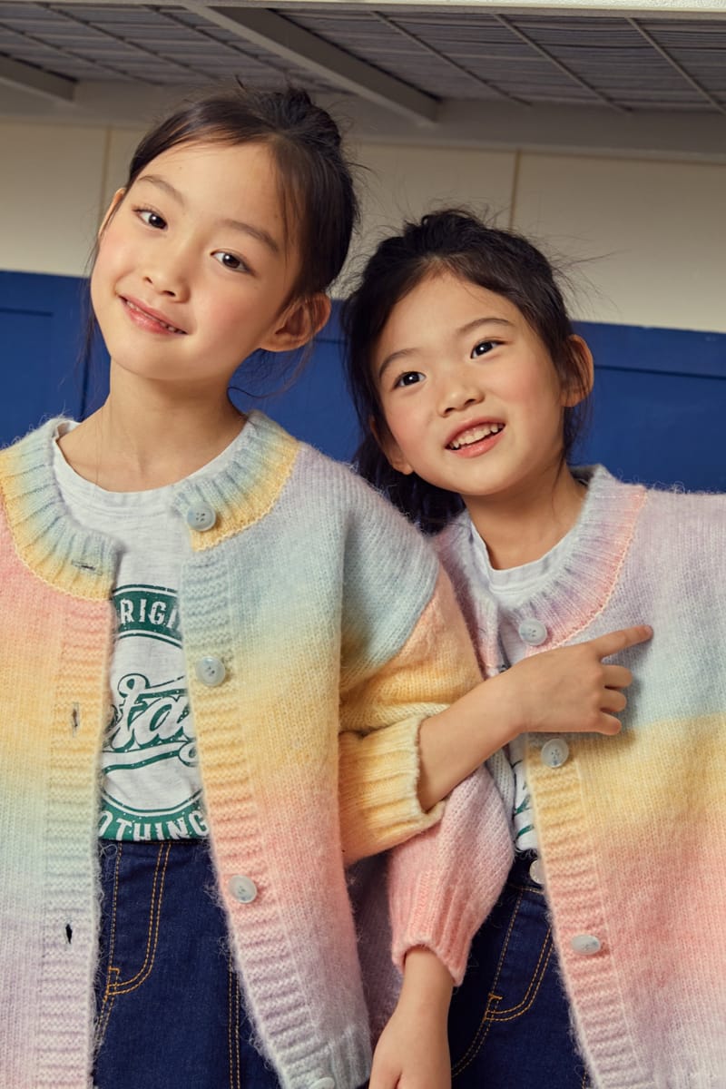 ELLYMOLLY - Korean Children Fashion - #Kfashion4kids - Rainbow Cardigan - 6