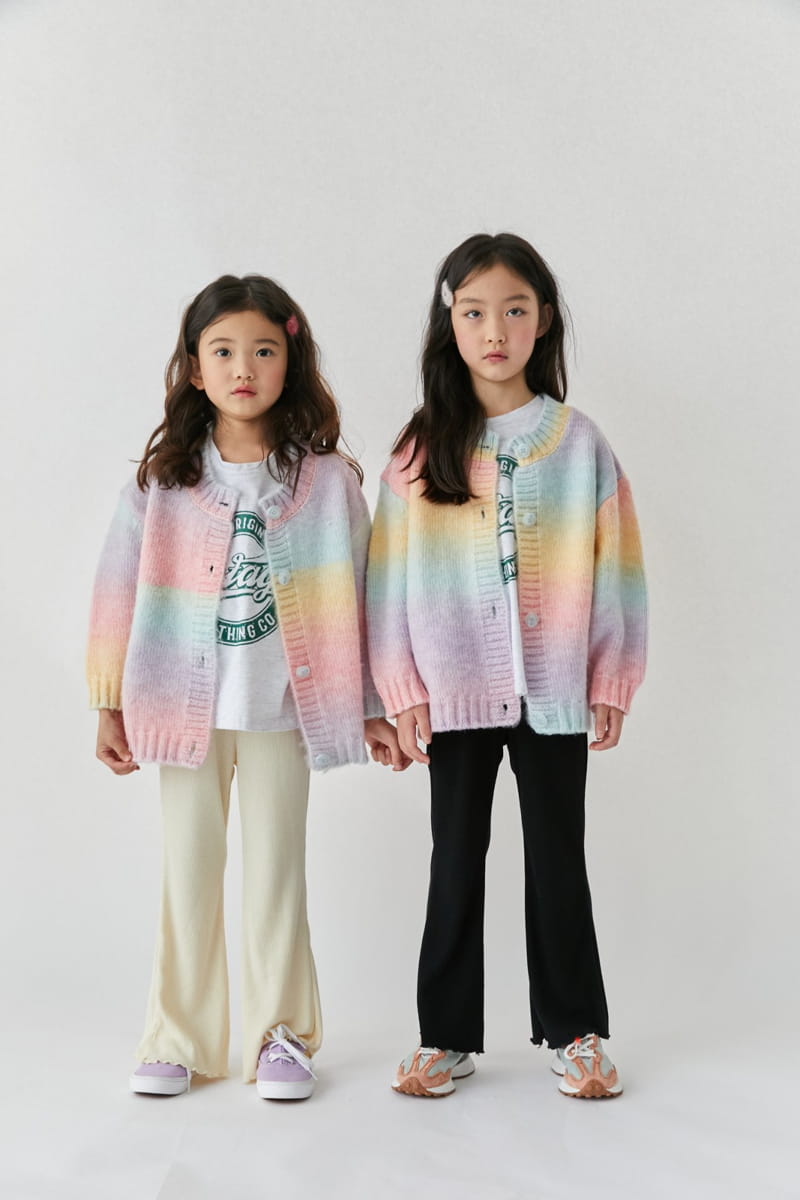 ELLYMOLLY - Korean Children Fashion - #Kfashion4kids - Rainbow Cardigan - 8