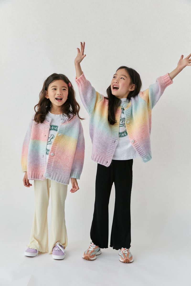 ELLYMOLLY - Korean Children Fashion - #Kfashion4kids - Rainbow Cardigan - 9