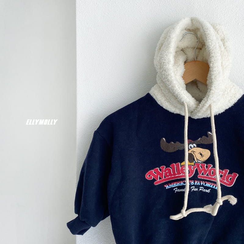 ELLYMOLLY - Korean Children Fashion - #Kfashion4kids - Boa Hoody - 3