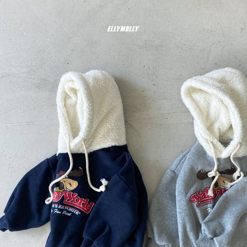 ELLYMOLLY - Korean Children Fashion - #Kfashion4kids - Boa Hoody - 4