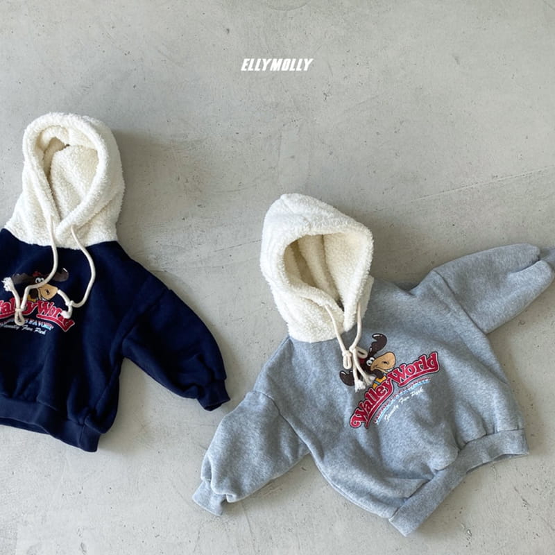 ELLYMOLLY - Korean Children Fashion - #Kfashion4kids - Boa Hoody - 5