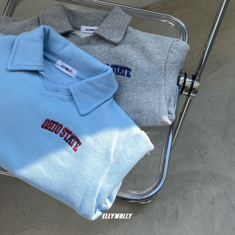 ELLYMOLLY - Korean Children Fashion - #Kfashion4kids - Sibori Collar Sweatshirt - 10