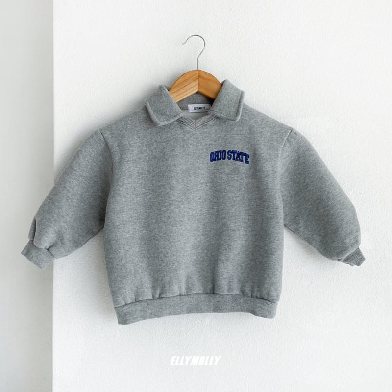 ELLYMOLLY - Korean Children Fashion - #Kfashion4kids - Sibori Collar Sweatshirt - 2