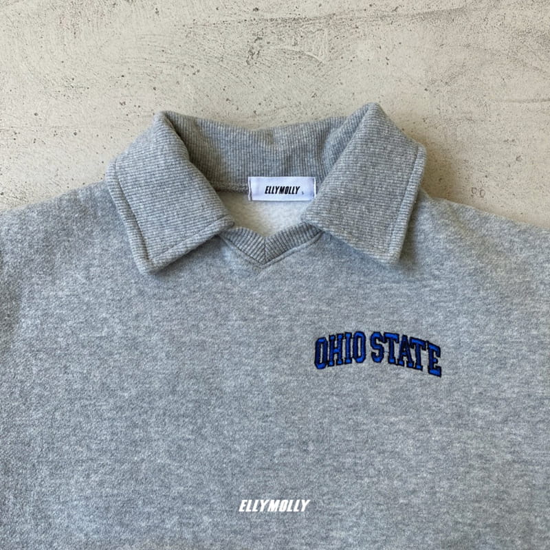 ELLYMOLLY - Korean Children Fashion - #Kfashion4kids - Sibori Collar Sweatshirt - 6