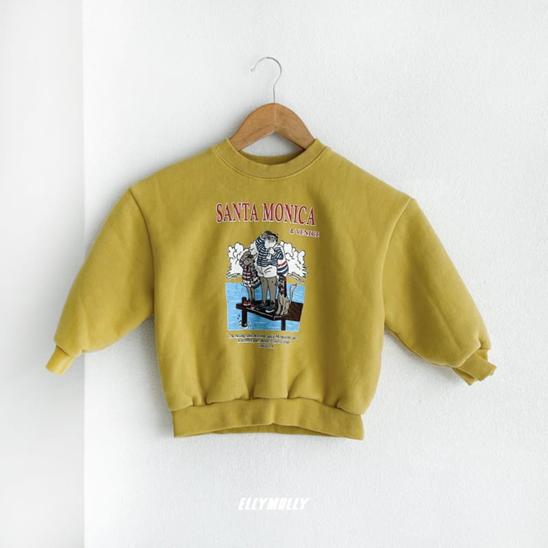 ELLYMOLLY - Korean Children Fashion - #Kfashion4kids - Sanda Monica Sweatshirt - 2