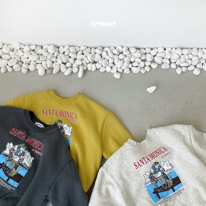 ELLYMOLLY - Korean Children Fashion - #Kfashion4kids - Sanda Monica Sweatshirt - 4
