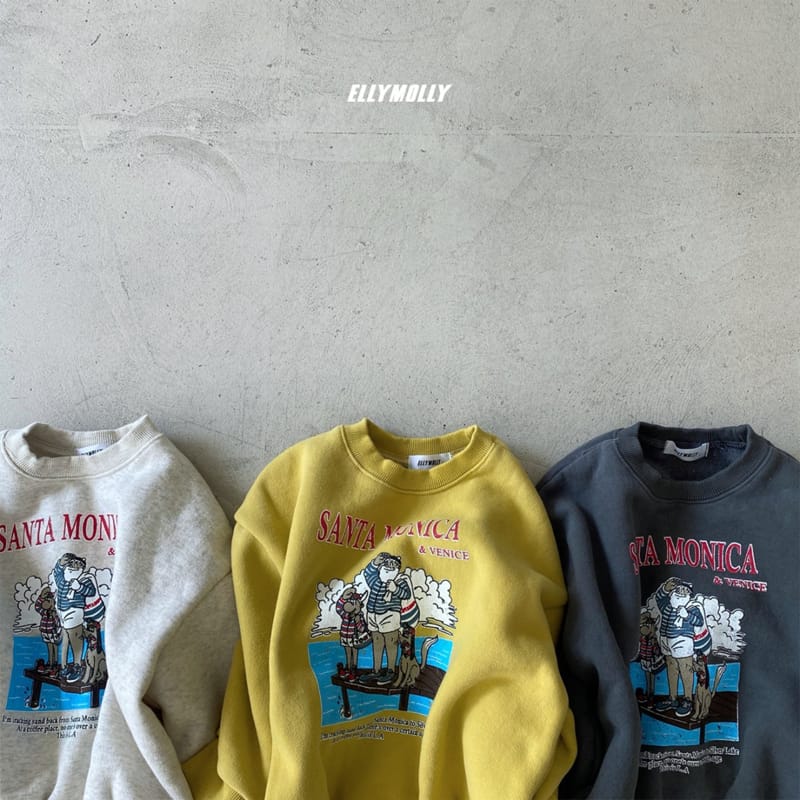 ELLYMOLLY - Korean Children Fashion - #Kfashion4kids - Sanda Monica Sweatshirt - 6