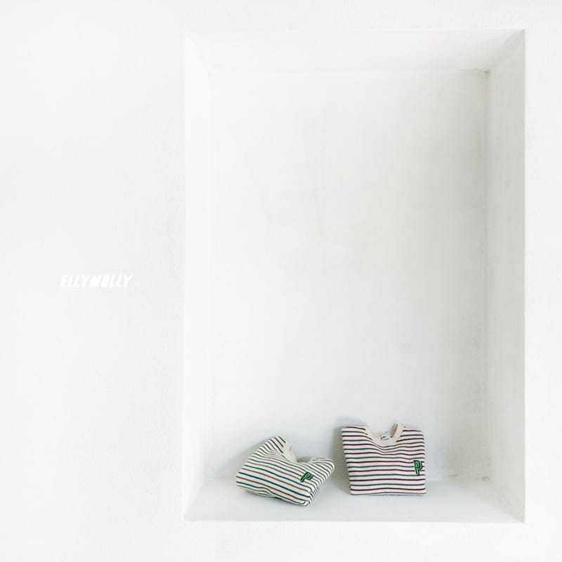ELLYMOLLY - Korean Children Fashion - #Kfashion4kids - Stripes Embroidery Sweatshirt - 12