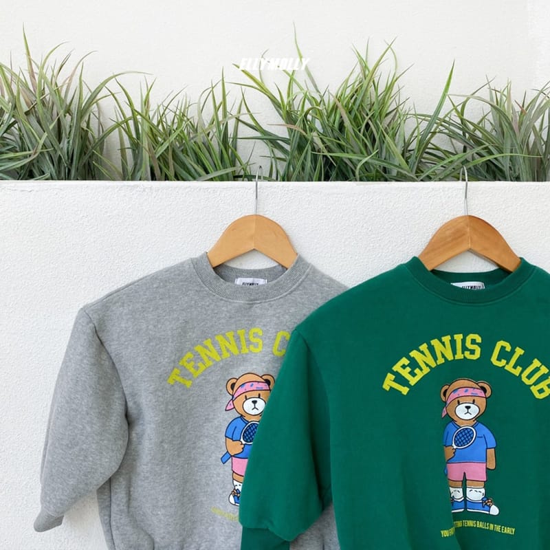 ELLYMOLLY - Korean Children Fashion - #Kfashion4kids - Fleece Tennis Bear Sweatshirt - 4