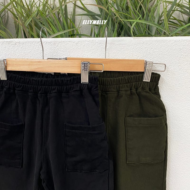 ELLYMOLLY - Korean Children Fashion - #Kfashion4kids - Fleece Square Pocket Pants