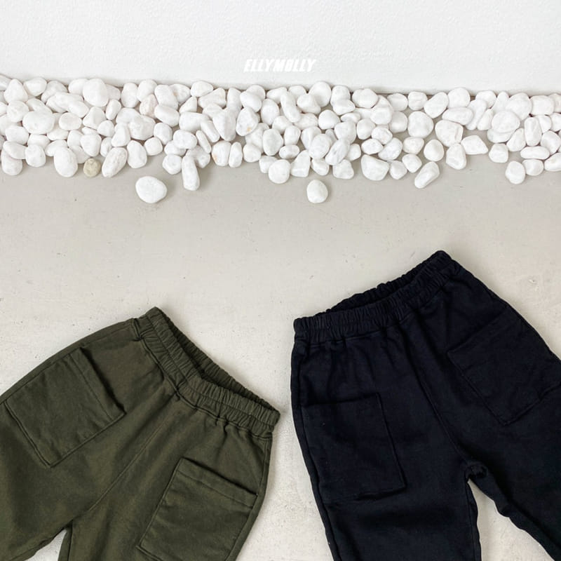 ELLYMOLLY - Korean Children Fashion - #Kfashion4kids - Fleece Square Pocket Pants - 5