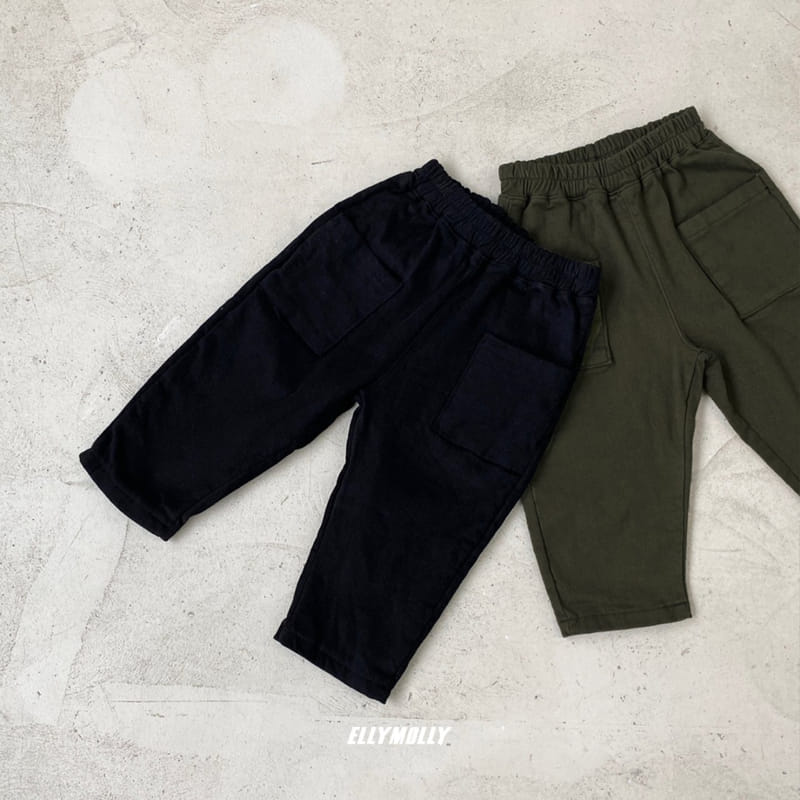 ELLYMOLLY - Korean Children Fashion - #Kfashion4kids - Fleece Square Pocket Pants - 6