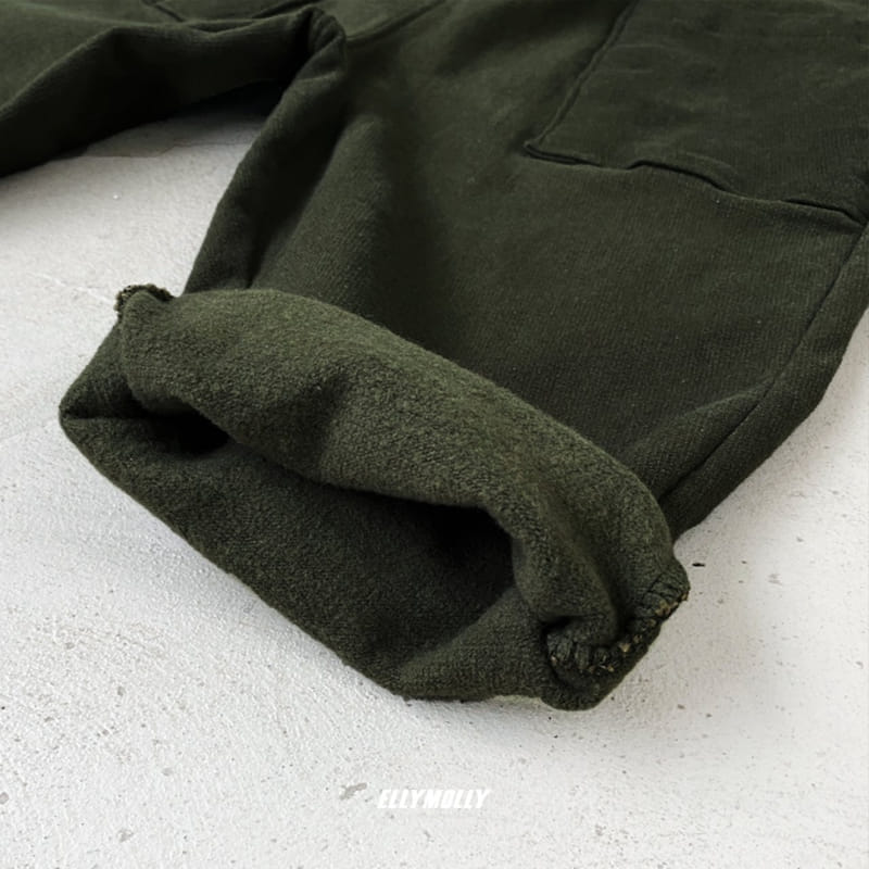ELLYMOLLY - Korean Children Fashion - #Kfashion4kids - Fleece Square Pocket Pants - 7
