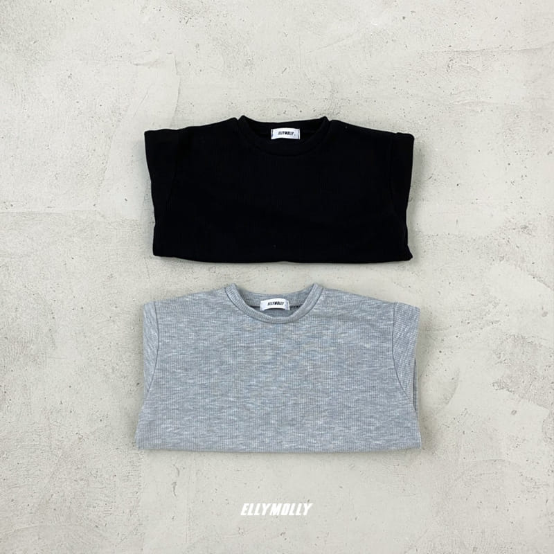 ELLYMOLLY - Korean Children Fashion - #Kfashion4kids - Rib Loose Long Tee - 5