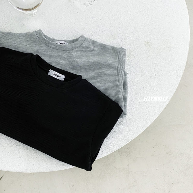ELLYMOLLY - Korean Children Fashion - #Kfashion4kids - Rib Loose Long Tee - 9