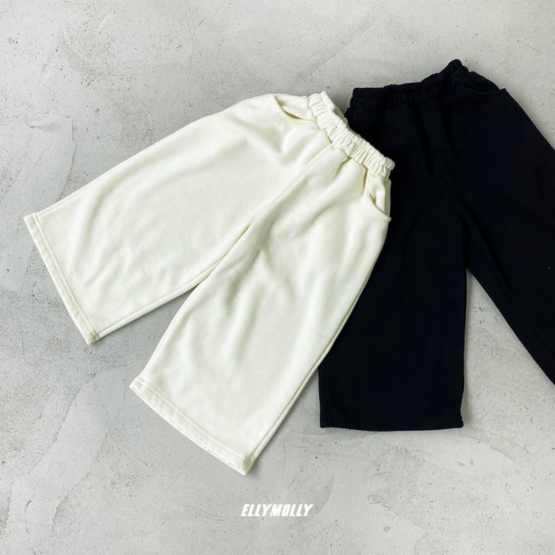 ELLYMOLLY - Korean Children Fashion - #Kfashion4kids - Fleece Wide Pants - 5