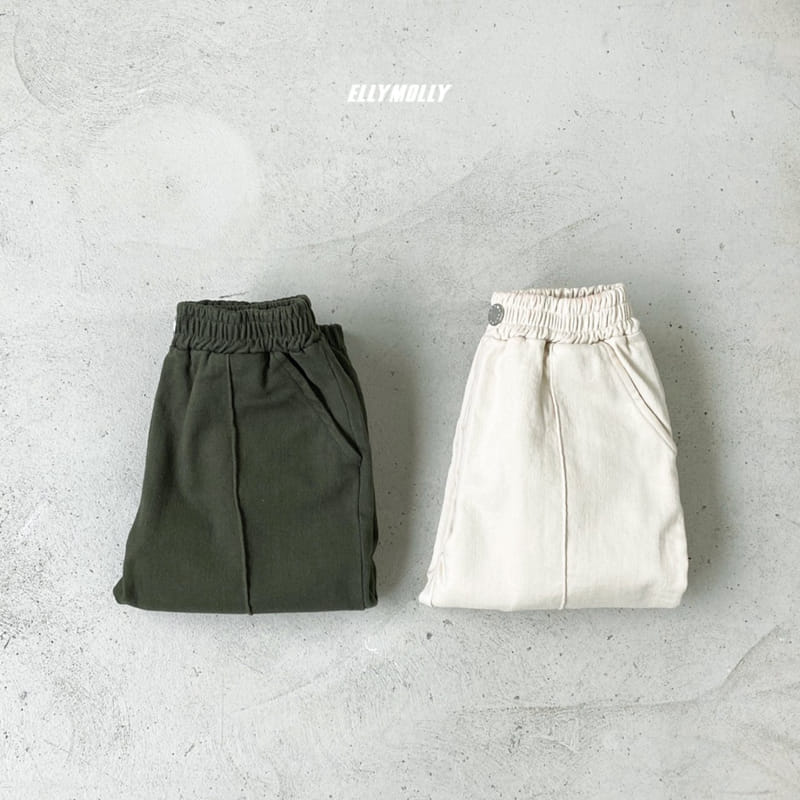 ELLYMOLLY - Korean Children Fashion - #Kfashion4kids - Fleece Slit Jogger Pants - 7