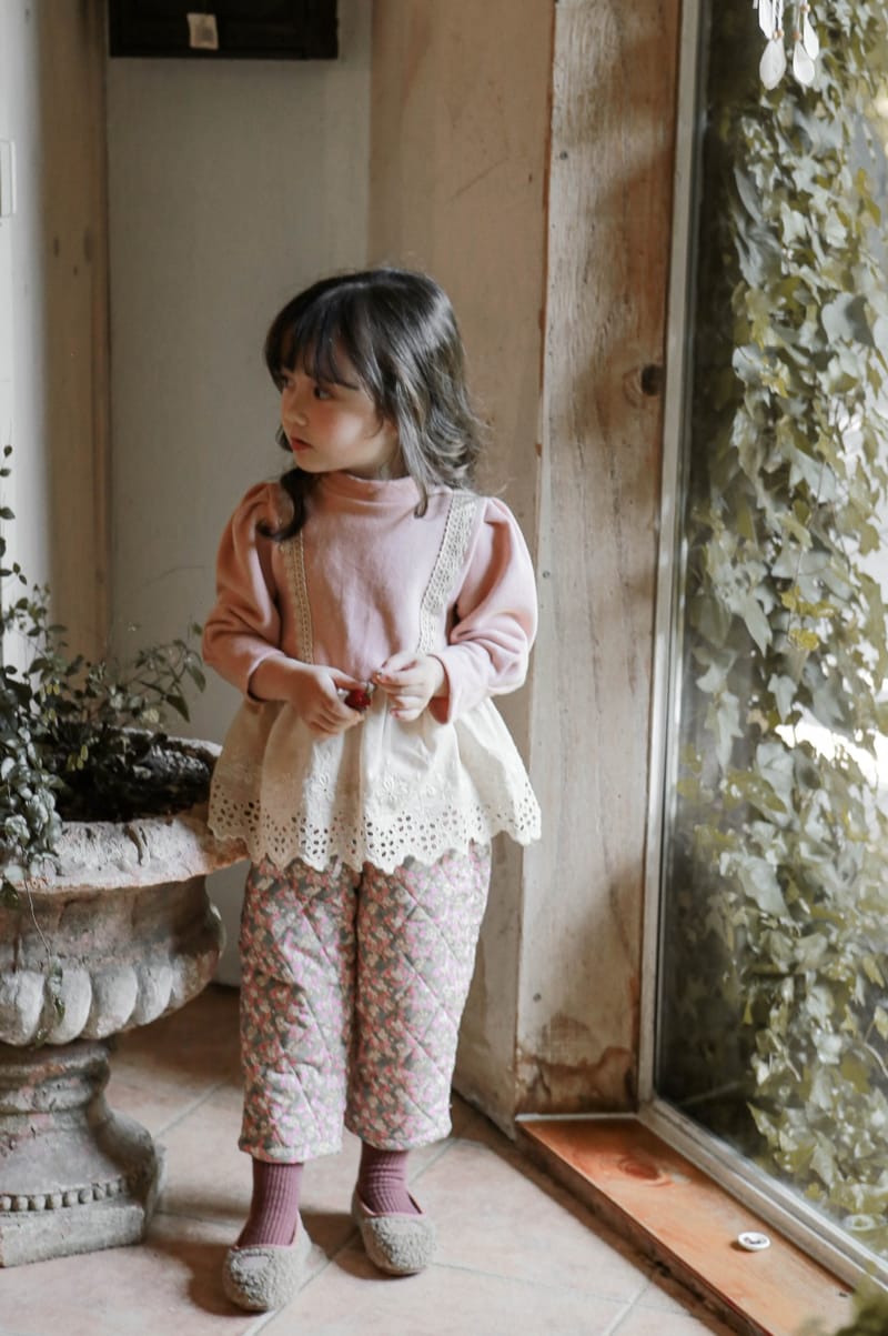 FLO - Korean Children Fashion - #Kfashion4kids - Emma Lace Tee - 3