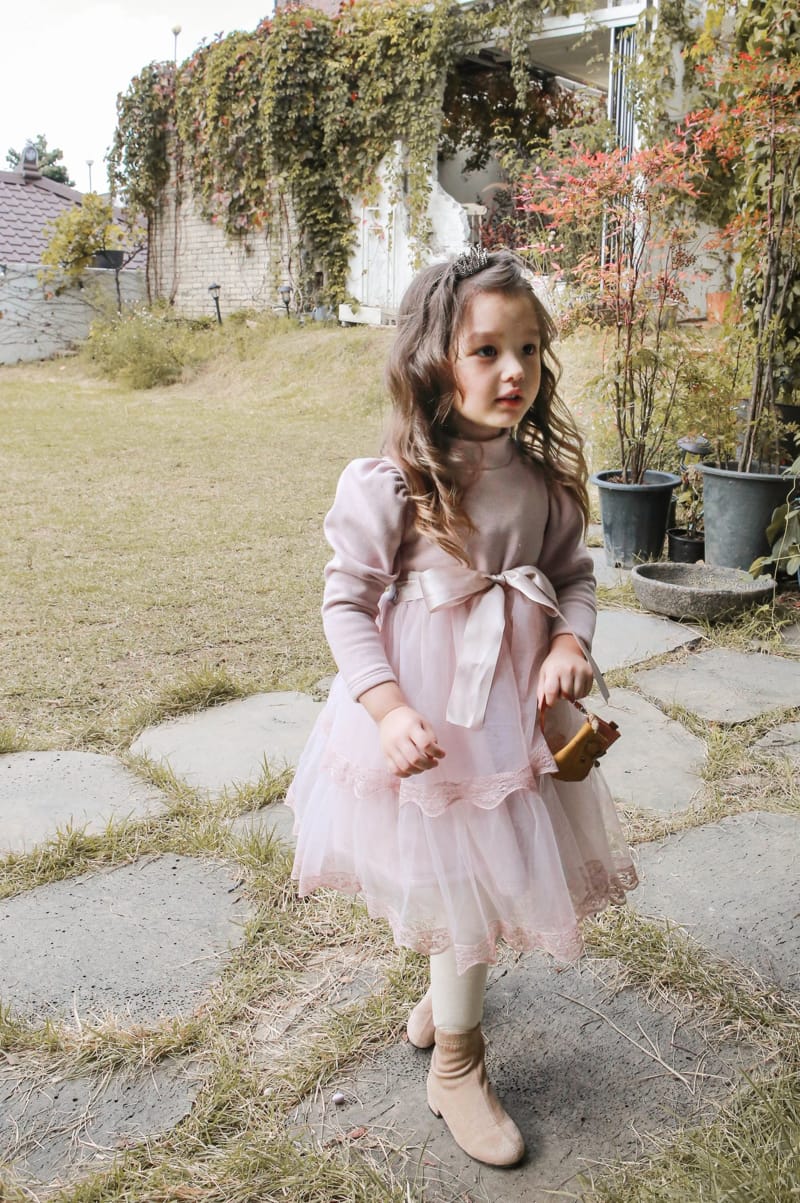 FLO - Korean Children Fashion - #Kfashion4kids - Hepburn One-piece - 2