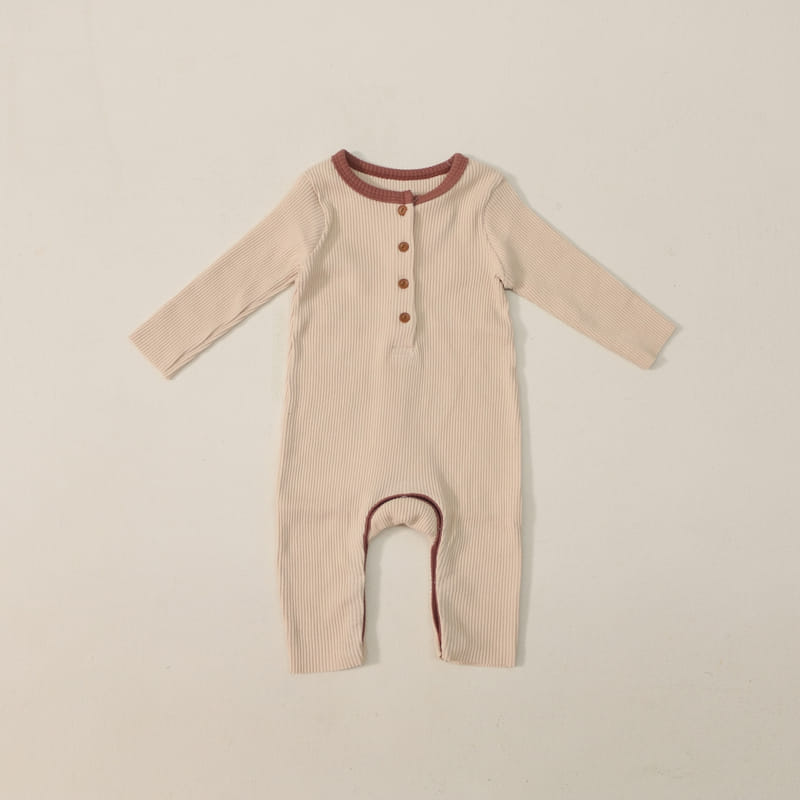 FORFREE - Korean Children Fashion - #Kfashion4kids - Cream Rib Bodysuit - 6