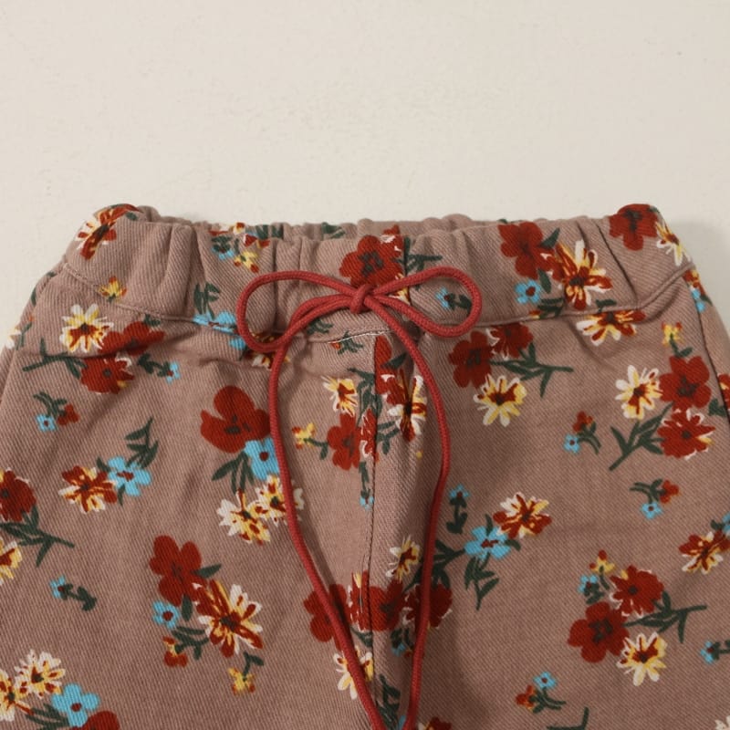 FORFREE - Korean Children Fashion - #Kfashion4kids - Flower Jogger Pants - 10