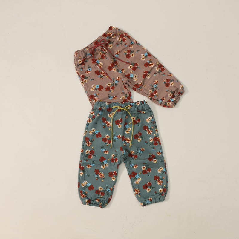 FORFREE - Korean Children Fashion - #Kfashion4kids - Flower Jogger Pants - 3