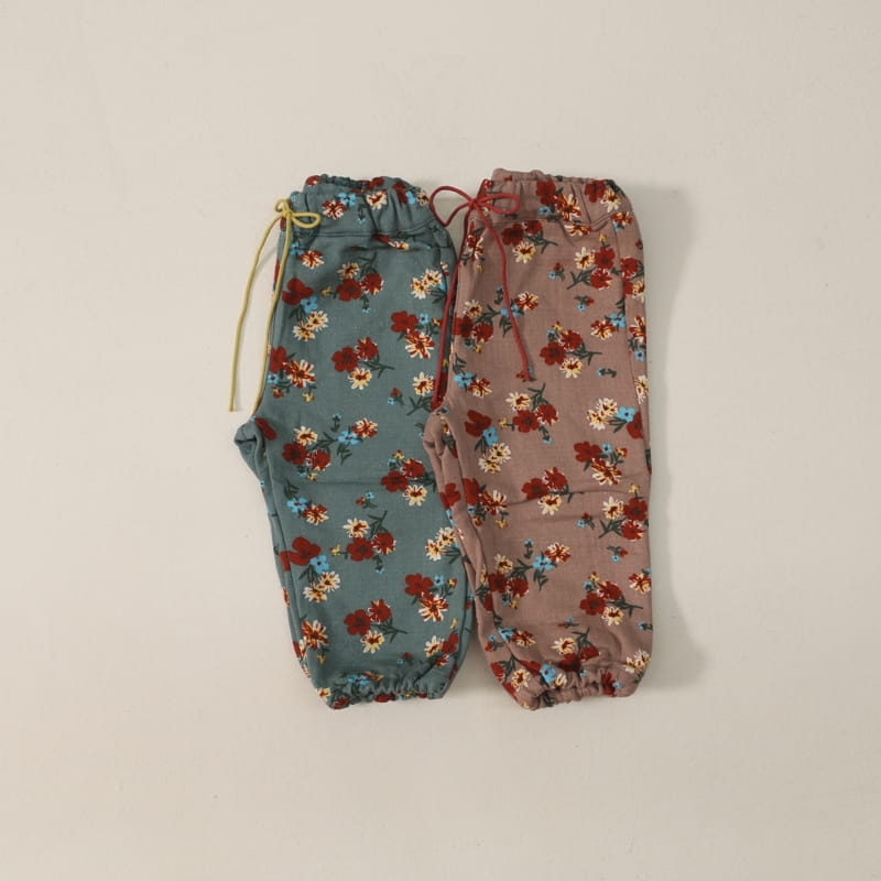 FORFREE - Korean Children Fashion - #Kfashion4kids - Flower Jogger Pants - 4