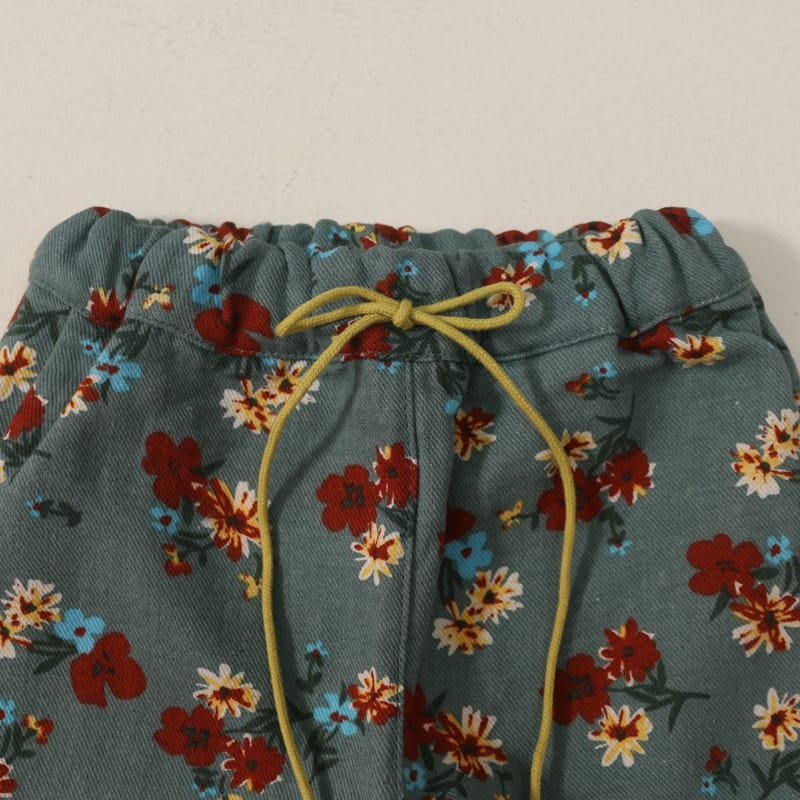 FORFREE - Korean Children Fashion - #Kfashion4kids - Flower Jogger Pants - 7