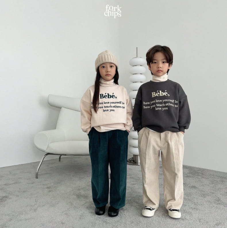 FORK CHIPS - Korean Children Fashion - #Kfashion4kids - Bibi Embroidery Sweatshirt - 11