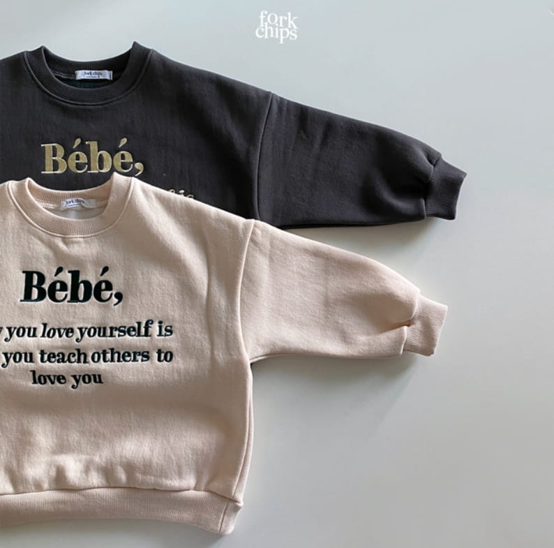 FORK CHIPS - Korean Children Fashion - #Kfashion4kids - Bibi Embroidery Sweatshirt - 12