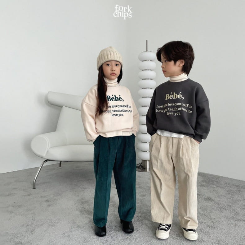 FORK CHIPS - Korean Children Fashion - #Kfashion4kids - Bibi Embroidery Sweatshirt - 2