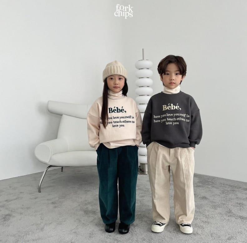FORK CHIPS - Korean Children Fashion - #Kfashion4kids - Bibi Embroidery Sweatshirt - 6