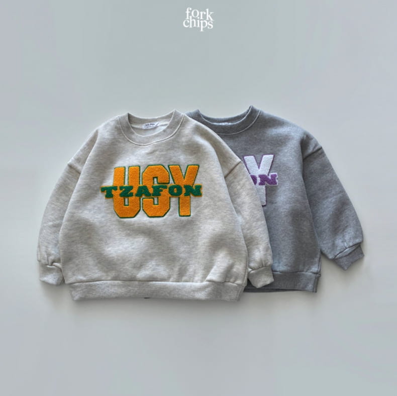 FORK CHIPS - Korean Children Fashion - #Kfashion4kids - Y Bookle Sweatshirt