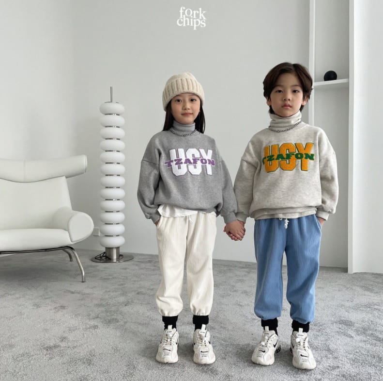 FORK CHIPS - Korean Children Fashion - #Kfashion4kids - Y Bookle Sweatshirt - 8