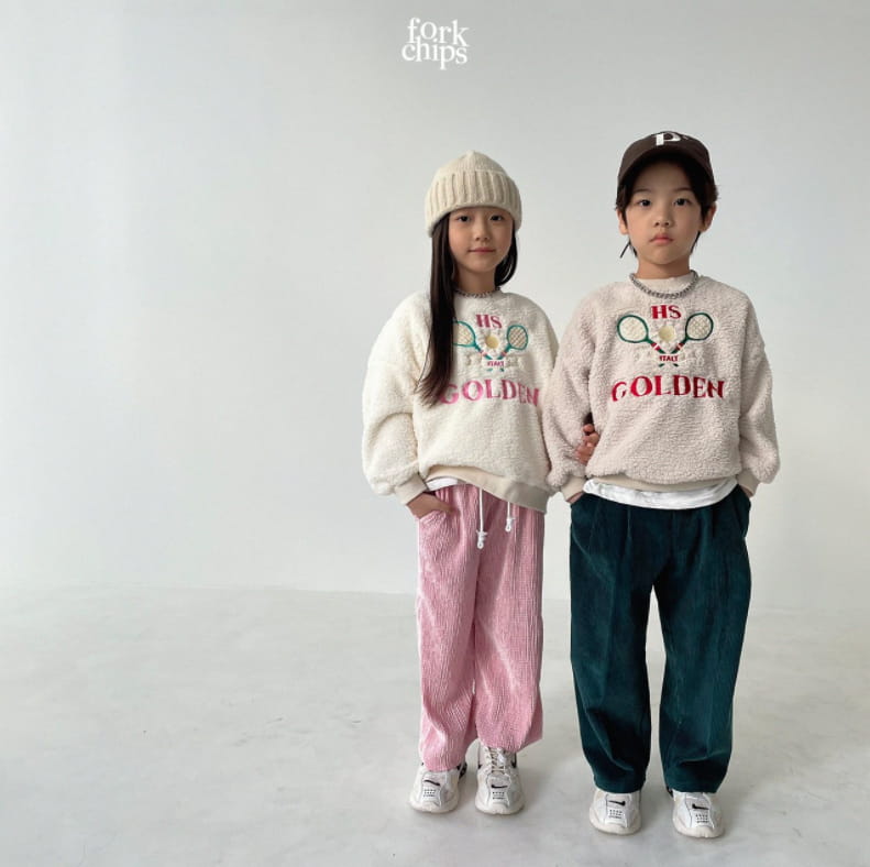 FORK CHIPS - Korean Children Fashion - #Kfashion4kids - Tennis Dumble Sweatshirt - 3
