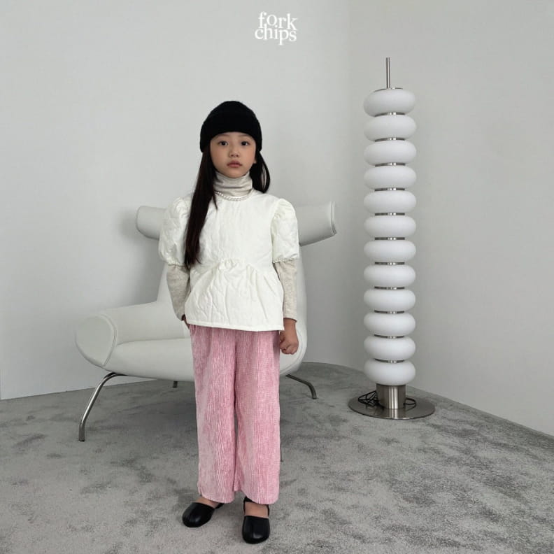 FORK CHIPS - Korean Children Fashion - #Kfashion4kids - Cozy Quilting Blouse - 10