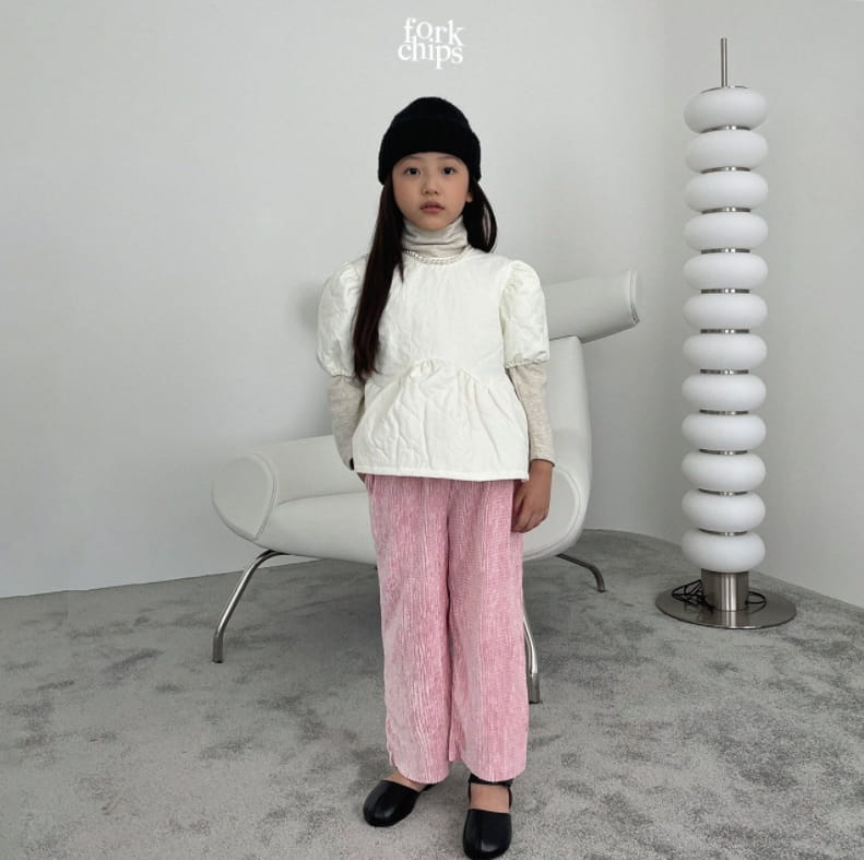 FORK CHIPS - Korean Children Fashion - #Kfashion4kids - Cozy Quilting Blouse - 12