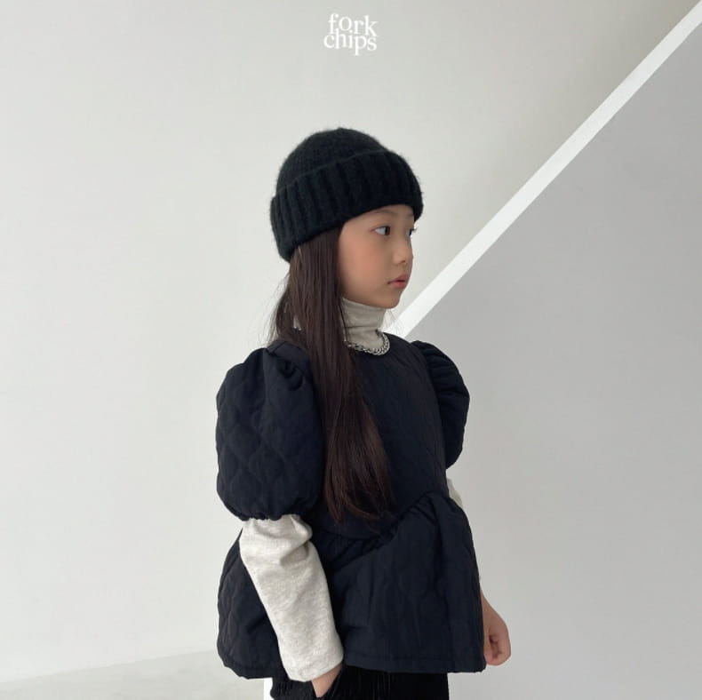 FORK CHIPS - Korean Children Fashion - #Kfashion4kids - Cozy Quilting Blouse - 3