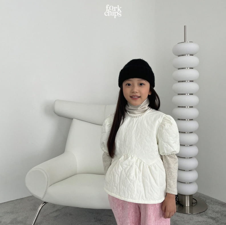 FORK CHIPS - Korean Children Fashion - #Kfashion4kids - Cozy Quilting Blouse - 7