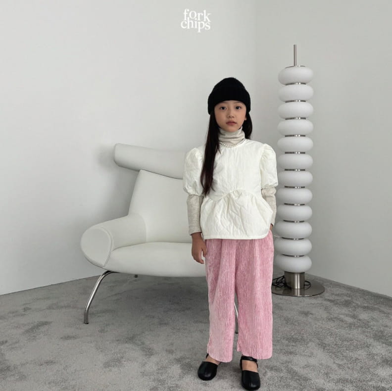 FORK CHIPS - Korean Children Fashion - #Kfashion4kids - Cozy Quilting Blouse - 8