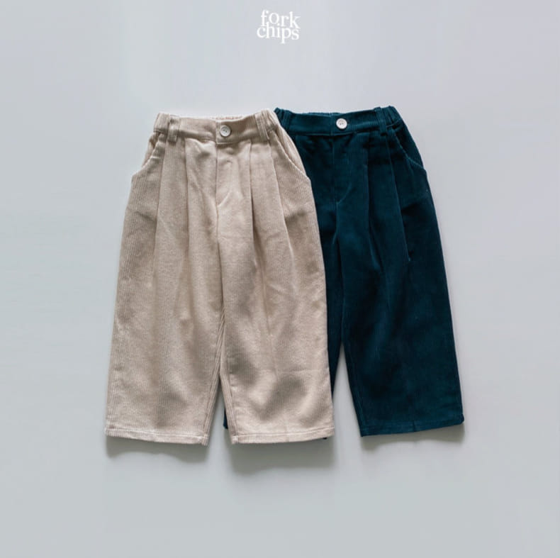 FORK CHIPS - Korean Children Fashion - #Kfashion4kids - Terry Rib Pants
