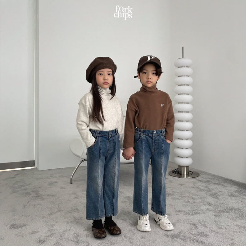 FORK CHIPS - Korean Children Fashion - #Kfashion4kids - Stay Jeans - 3