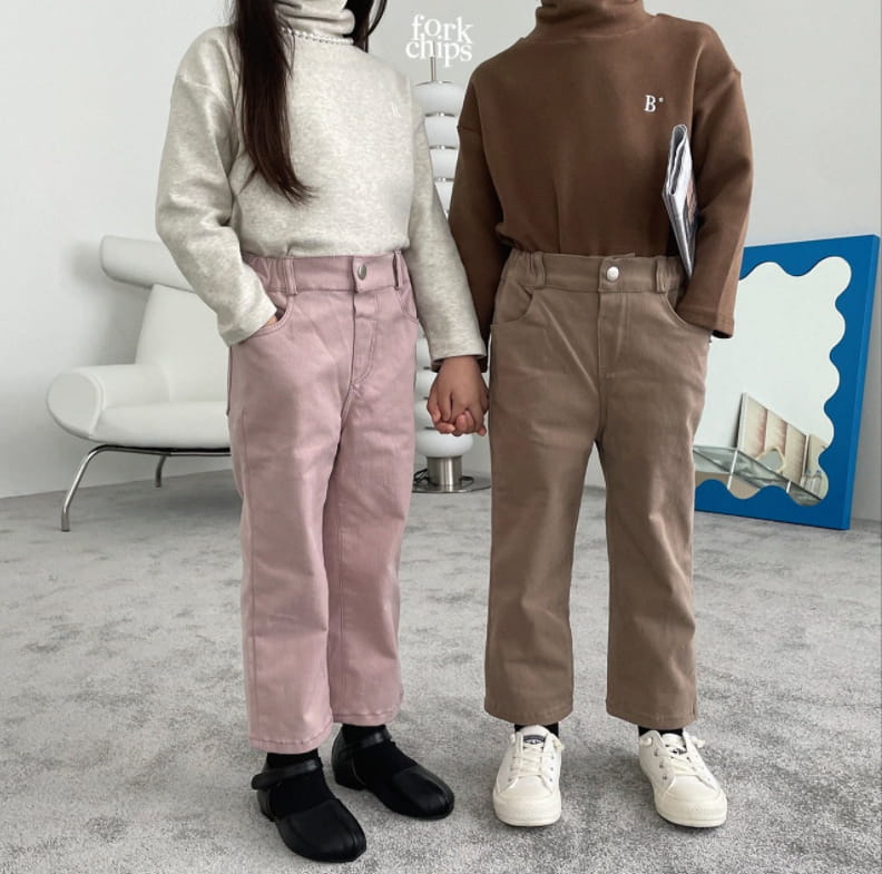 FORK CHIPS - Korean Children Fashion - #Kfashion4kids - J Span Pants - 2