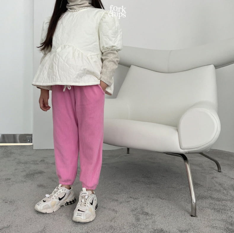 FORK CHIPS - Korean Children Fashion - #Kfashion4kids - Heating Jogger Pants - 11