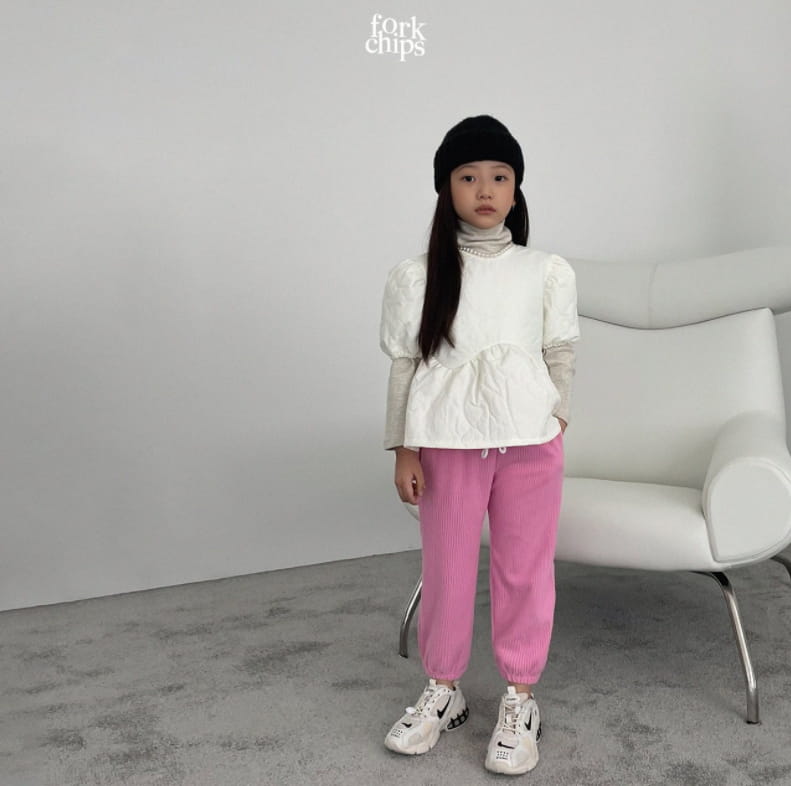 FORK CHIPS - Korean Children Fashion - #Kfashion4kids - Heating Jogger Pants - 12