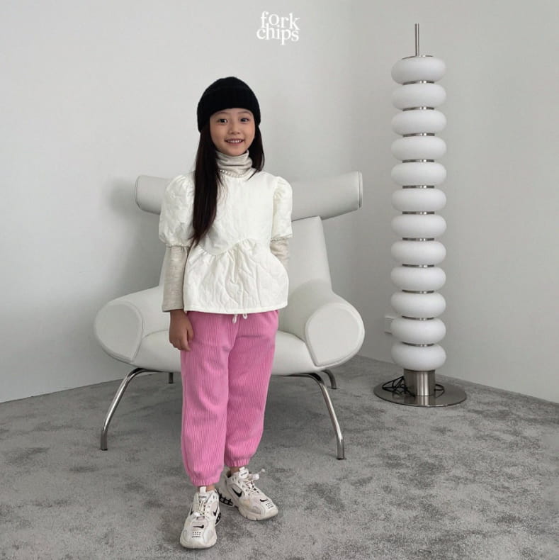 FORK CHIPS - Korean Children Fashion - #Kfashion4kids - Heating Jogger Pants - 8