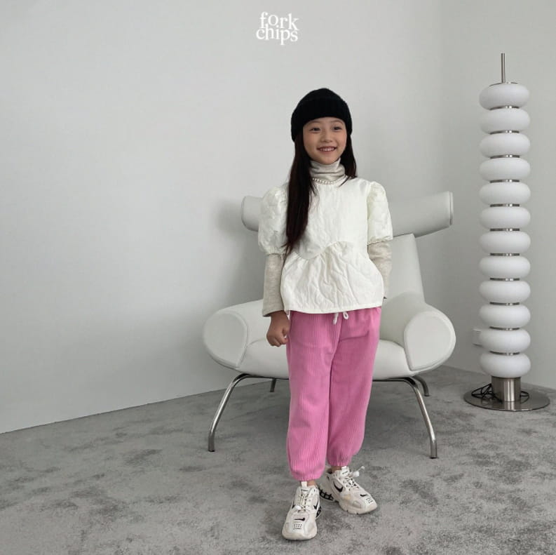 FORK CHIPS - Korean Children Fashion - #Kfashion4kids - Heating Jogger Pants - 9