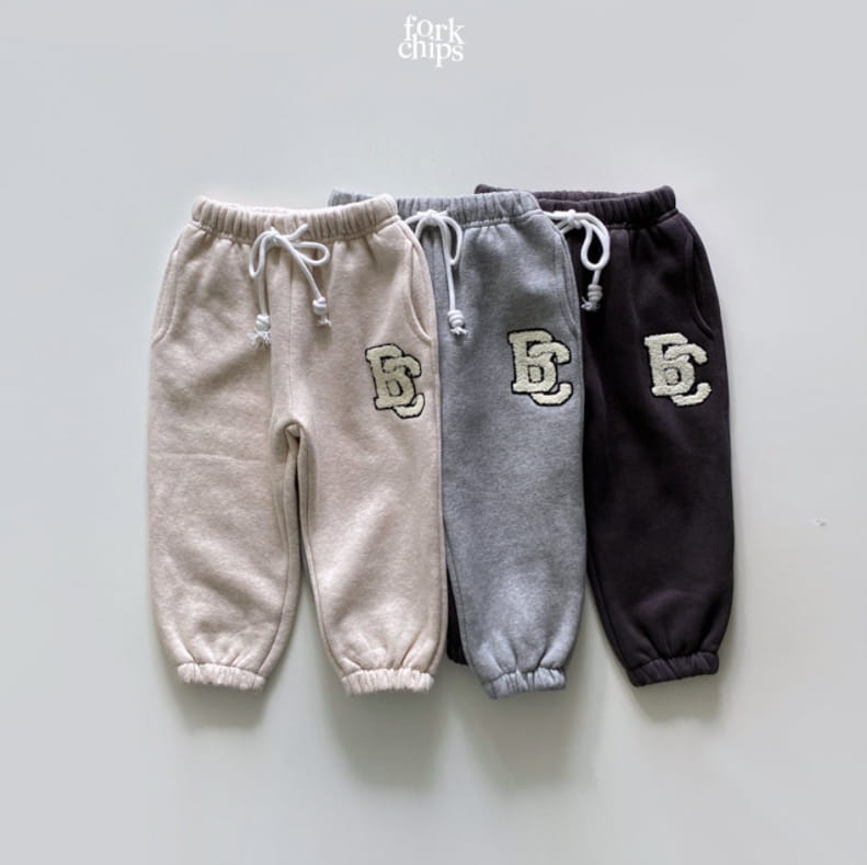 FORK CHIPS - Korean Children Fashion - #Kfashion4kids - Combi Jogger Pants